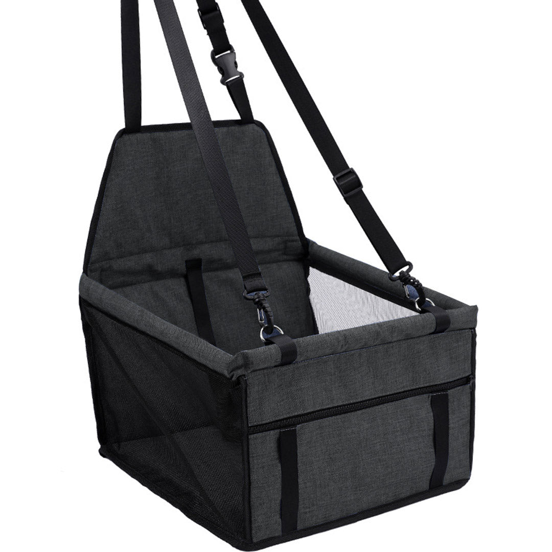 SOGA 2X Waterproof Pet Booster Car Seat Breathable Mesh Safety Travel Portable Dog Carrier Bag - Cafe Supply