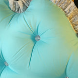 SOGA 2X 180cm Light Blue Princess Bed Pillow Headboard Backrest Bedside Tatami Sofa Cushion with Ruffle Lace Home Decor - Cafe Supply