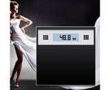 SOGA 2X 180kg Electronic Talking Scale Weight Fitness Glass Bathroom Scale LCD Display Stainless - Cafe Supply