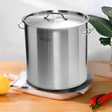 SOGA Stock Pot 17L Top Grade Thick Stainless Steel Stockpot 18/10 - Cafe Supply