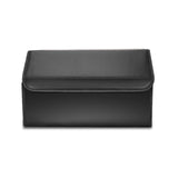 SOGA 2X Leather Car Boot Collapsible Foldable Trunk Cargo Organizer Portable Storage Box Black Large - Cafe Supply