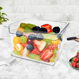 SOGA 200mm Clear Gastronorm GN Pan 1/2 Food Tray Storage Bundle of 6 - Cafe Supply