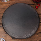 SOGA 33CM Reversible Round Cast Iron Crepes Pan Baking Cookie Pancake Pizza Bakeware - Cafe Supply