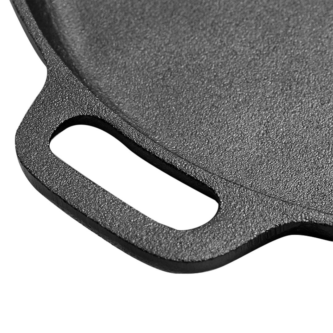SOGA Cast Iron 30cm Frying Pan Skillet Coating Steak Sizzle Platter - Cafe Supply