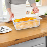 SOGA 100mm Clear Gastronorm GN Pan 1/2 Food Tray Storage Bundle of 4 - Cafe Supply