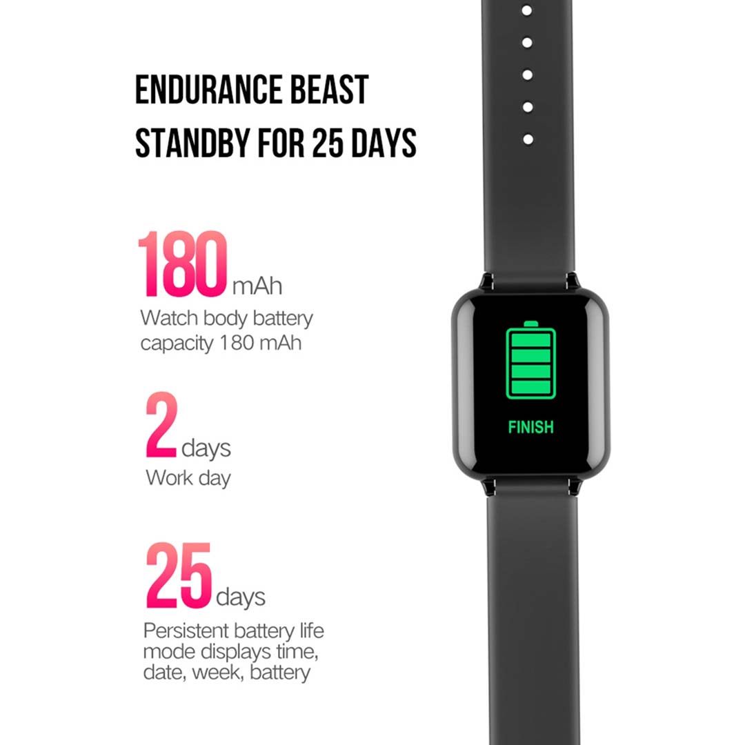 SOGA 2X Waterproof Fitness Smart Wrist Watch Heart Rate Monitor Tracker White - Cafe Supply