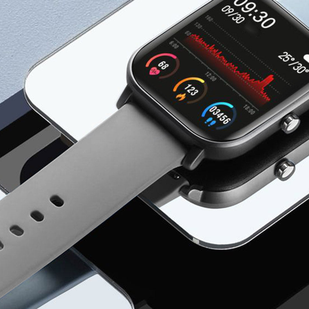 SOGA 2X Waterproof Fitness Smart Wrist Watch Heart Rate Monitor Tracker P8 Grey - Cafe Supply