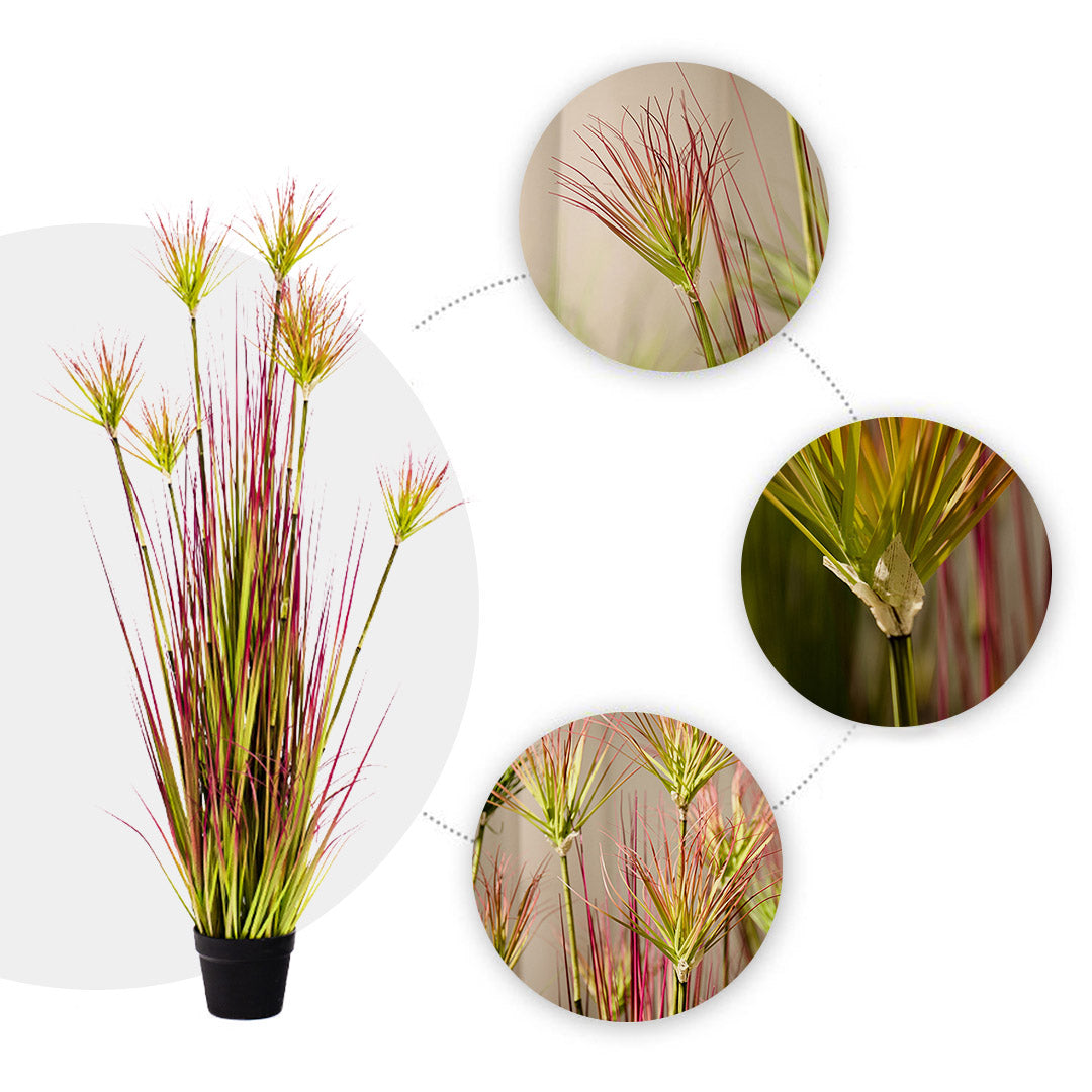 SOGA 4X 120cm Green Artificial Indoor Potted Papyrus Plant Tree Fake Simulation Decorative - Cafe Supply