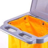 SOGA 2X 3 Tier Multifunction Janitor Cleaning Waste Cart Trolley and Waterproof Bag with Lid - Cafe Supply