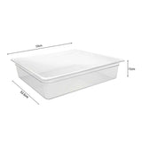 SOGA 150mm Clear Gastronorm GN Pan 1/1 Food Tray Storage Bundle of 2 with Lid - Cafe Supply