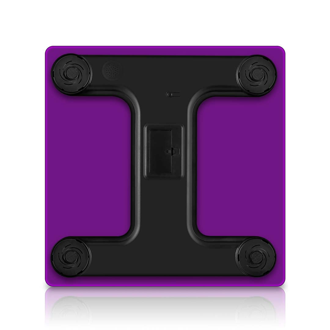 SOGA 2X Digital Body Fat Scale Bathroom Scales Weight Gym Glass Water LCD Purple/Pink - Cafe Supply