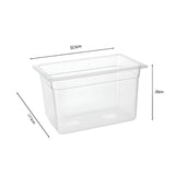 SOGA 200mm Clear Gastronorm GN Pan 1/3 Food Tray Storage - Cafe Supply