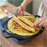 SOGA Electric Smart Induction Cooktop and 34cm Cast Iron Induction Crepe Pan Baking Cookware - Cafe Supply