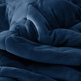 SOGA 2X Navy Blue Throw Blanket Warm Cozy Double Sided Thick Flannel Coverlet Fleece Bed Sofa Comforter - Cafe Supply