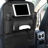 SOGA 2X  PVC Leather Car Back Seat Storage Bag Multi-Pocket Organizer Backseat and iPad Mini Holder Black - Cafe Supply