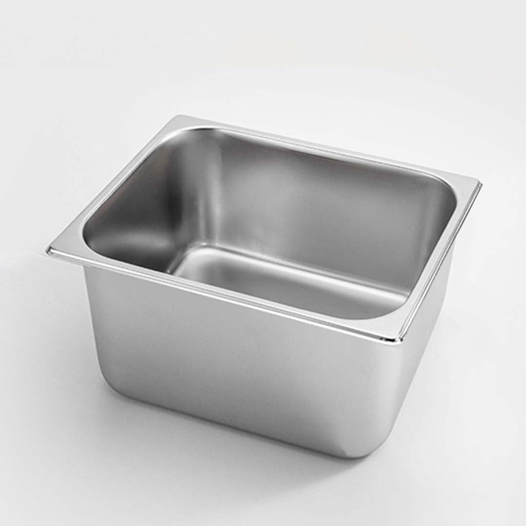 SOGA 2X Gastronorm GN Pan Full Size 1/2 GN Pan 20cm Deep Stainless Steel Tray With Lid - Cafe Supply