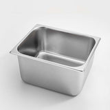SOGA 2X Gastronorm GN Pan Full Size 1/2 GN Pan 20cm Deep Stainless Steel Tray With Lid - Cafe Supply