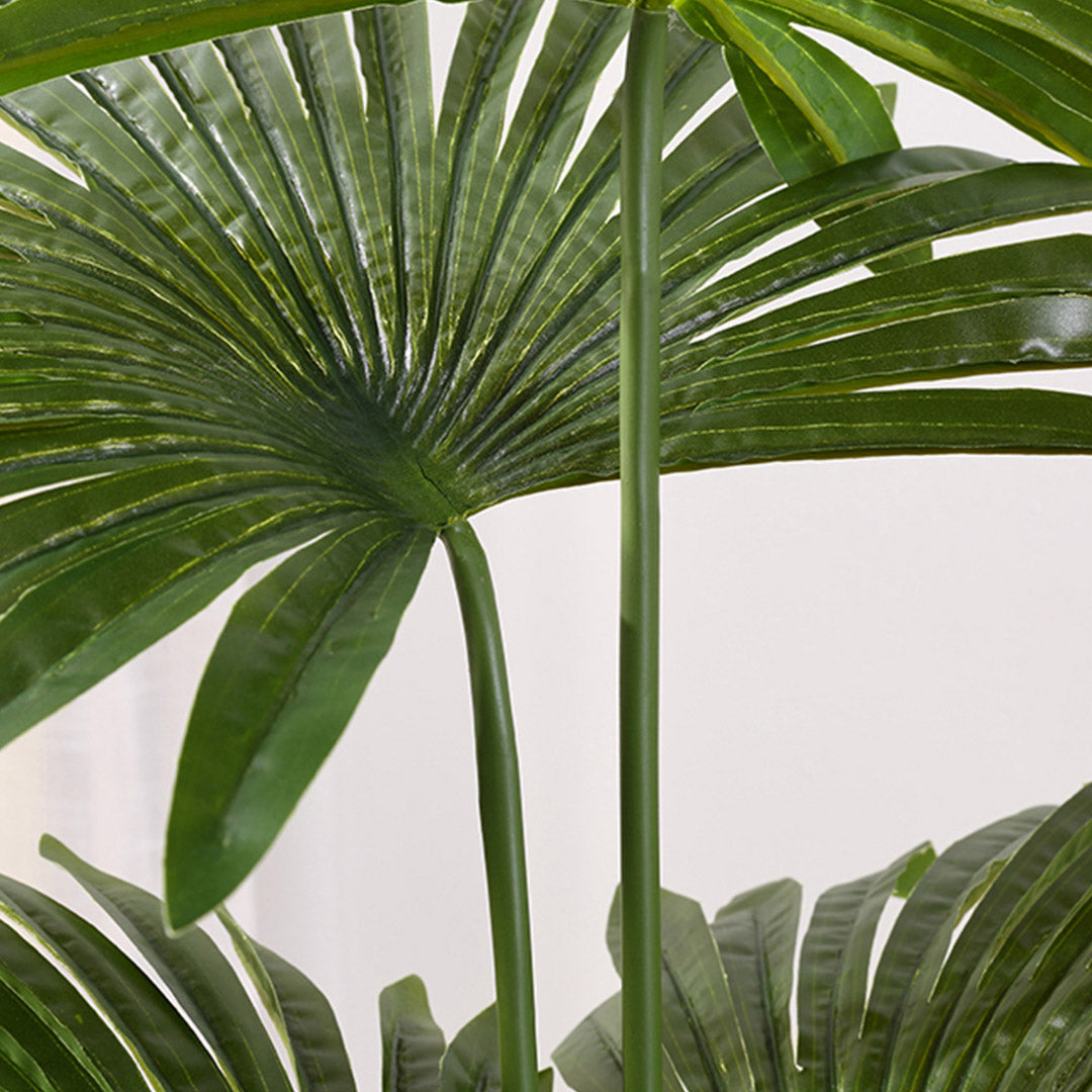 SOGA 120cm Artificial Natural Green Fan Palm Tree Fake Tropical Indoor Plant Home Office Decor - Cafe Supply