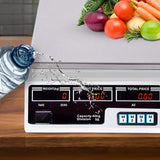 SOGA 2X 40kg Digital Commercial Kitchen Scales Shop Electronic Weight Scale Food White - Cafe Supply