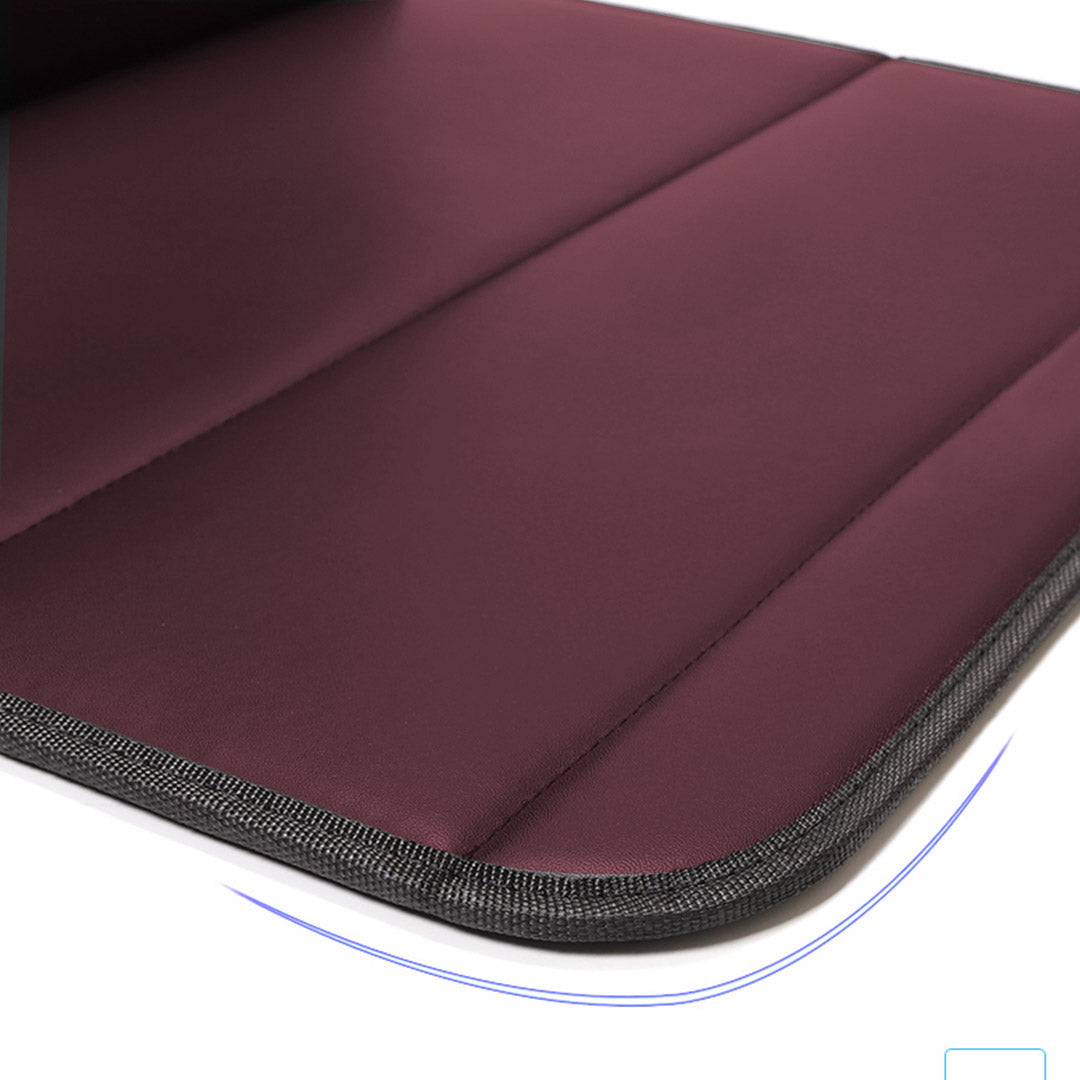 SOGA 2X  Leather Car Boot Collapsible Foldable Trunk Cargo Organizer Portable Storage Box Red Small - Cafe Supply