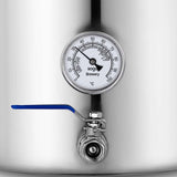 SOGA Stainless Steel 33L No Lid Brewery Pot With Beer Valve 35*35cm - Cafe Supply