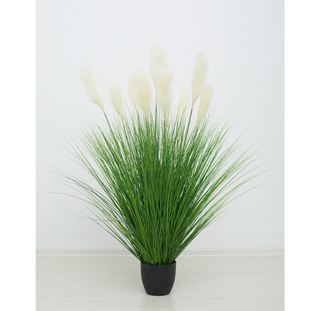 SOGA 2X 137cm Green Artificial Indoor Potted Bulrush Grass Tree Fake Plant Simulation Decorative - Cafe Supply