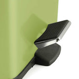 SOGA 2X 12L Foot Pedal Stainless Steel Rubbish Recycling Garbage Waste Trash Bin Square Green - Cafe Supply
