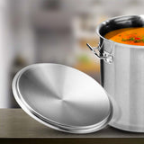 SOGA 30cm Top Grade Stockpot Lid Stainless Steel Stock pot Cover - Cafe Supply