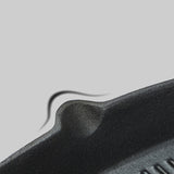 SOGA 26cm Square Ribbed Cast Iron Frying Pan Skillet Steak Sizzle Platter with Handle - Cafe Supply