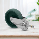 SOGA 2X 4" Heavy Duty Polyurethane Swivel Castor Wheels