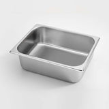 SOGA 2X Gastronorm GN Pan Full Size 1/2 GN Pan 10cm Deep Stainless Steel Tray With Lid - Cafe Supply