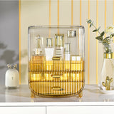 SOGA 2X 3 Tier Golden Yellow Multifunctional Countertop Cosmetic Storage Makeup Perfume Skincare Display Stand Shelf Drawer Type Organiser - Cafe Supply