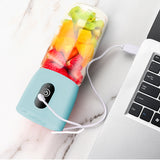 SOGA 2X Portable Mini USB Rechargeable Handheld Juice Extractor Fruit Mixer Juicer Blue - Cafe Supply