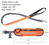 SOGA Orange Adjustable Hands-Free Pet Leash Bag Dog Lead Walking Running Jogging Pet Essentials - Cafe Supply