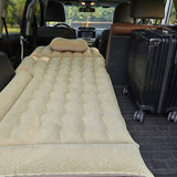 SOGA Beige Inflatable Car Boot Mattress Portable Camping Air Bed Travel Sleeping Essentials - Cafe Supply