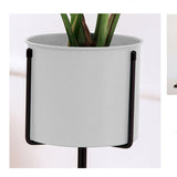 SOGA 2X 70cm Tripod Flower Pot Plant Stand with White Flowerpot Holder Rack Indoor Display - Cafe Supply