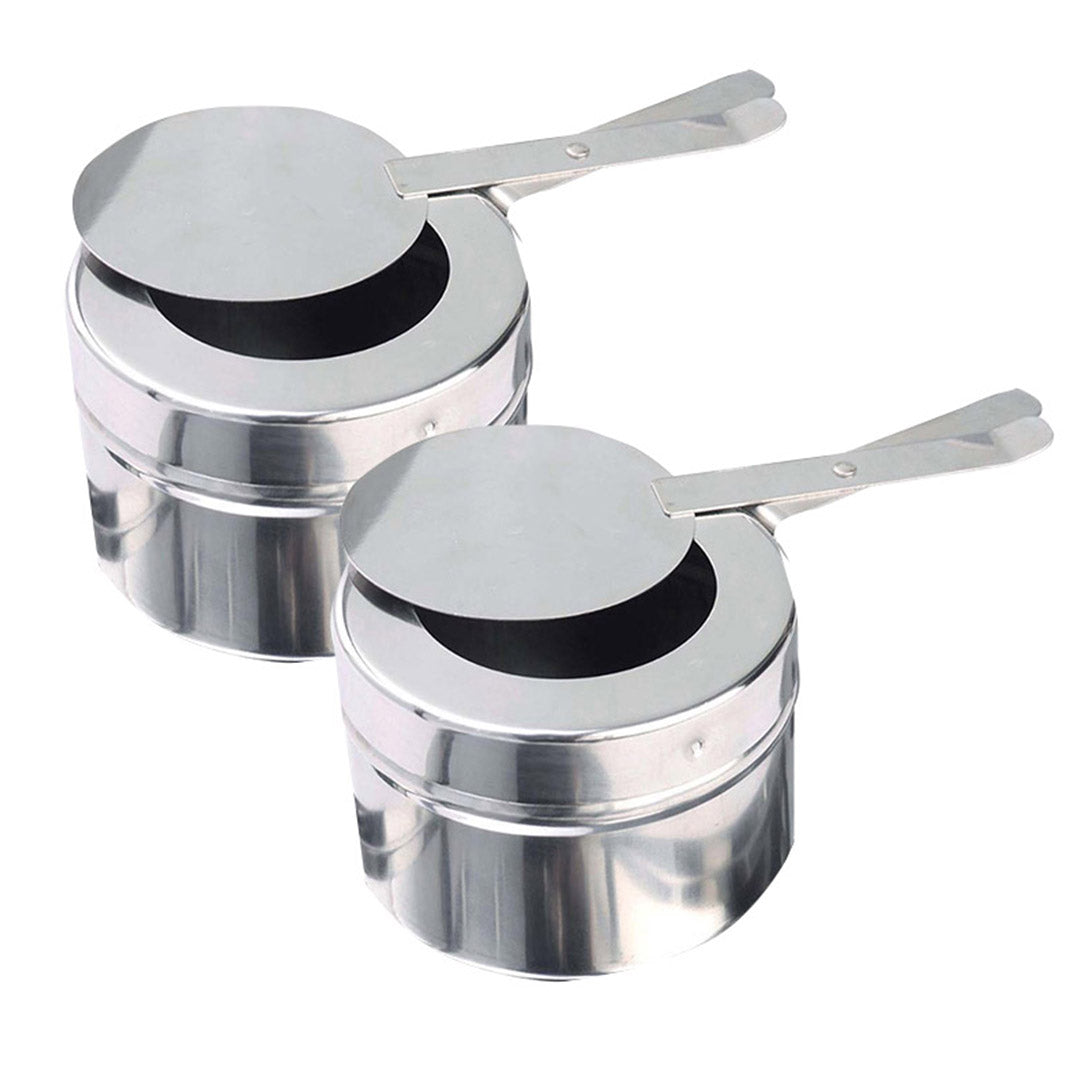 SOGA 4X 6.5L Stainless Steel Double Soup Tureen Bowl Station Roll Top Buffet Chafing Dish Catering Chafer Food Warmer Server - Cafe Supply