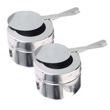 SOGA 4X 6.5L Stainless Steel Double Soup Tureen Bowl Station Roll Top Buffet Chafing Dish Catering Chafer Food Warmer Server - Cafe Supply