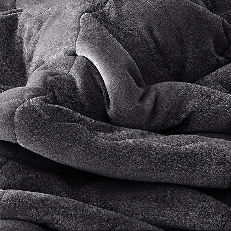 SOGA 2X Dark Grey Throw Blanket Warm Cozy Double Sided Thick Flannel Coverlet Fleece Bed Sofa Comforter - Cafe Supply