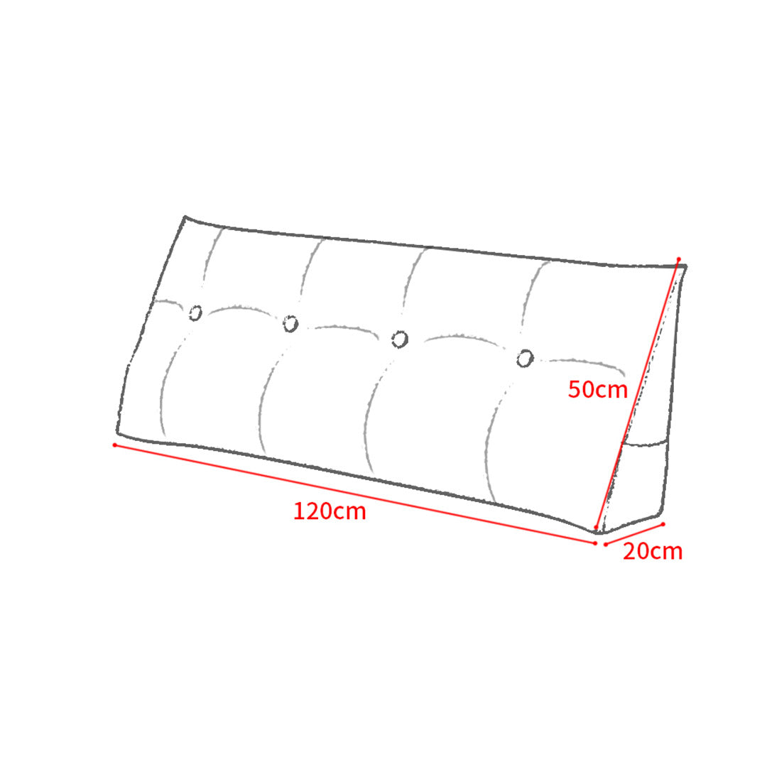 SOGA 2X 120cm Pink Triangular Wedge Bed Pillow Headboard Backrest Bedside Tatami Cushion Home Decor - Cafe Supply