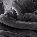 SOGA Dark Grey Throw Blanket Warm Cozy Double Sided Thick Flannel Coverlet Fleece Bed Sofa Comforter - Cafe Supply