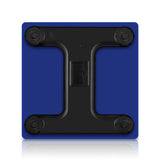 SOGA 2X Glass LCD Digital Body Fat Scale Bathroom Electronic Gym Water Weighing Scales Blue/White - Cafe Supply
