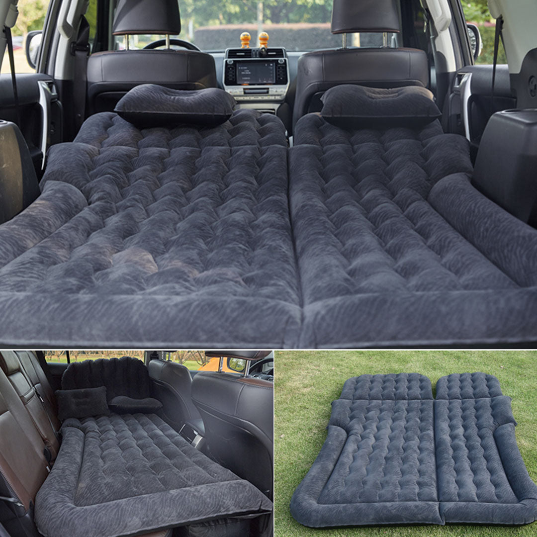 SOGA Black Inflatable Car Boot Mattress Portable Camping Air Bed Travel Sleeping Essentials - Cafe Supply