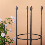 SOGA 2X 73cm 4-Bar Plant Frame Stand Trellis Vegetable Flower Herbs Outdoor Vine Support Garden Rack with Rings - Cafe Supply