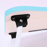 SOGA 2X Blue Portable Bed Table Adjustable Foldable Bed Sofa Study Table Laptop Mini Desk with Notebook Stand Card Slot Holder Home Decor - Cafe Supply