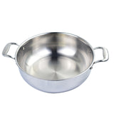 SOGA 3 Tier 26cm Heavy Duty Stainless Steel Food Steamer Vegetable Pot Stackable Pan Insert with Glass Lid - Cafe Supply