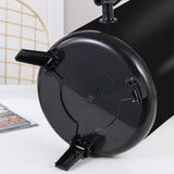 SOGA 4X 8L Stainless Steel Insulated Milk Tea Barrel Hot and Cold Beverage Dispenser Container with Faucet Black - Cafe Supply