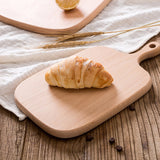 SOGA 33cm Brown Rectangle Wooden Serving Tray Chopping Board Paddle with Handle Home Decor - Cafe Supply