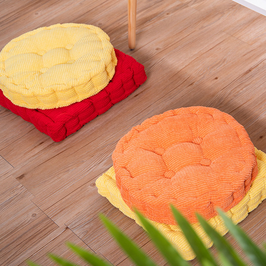 SOGA 2X Orange Square Cushion Soft Leaning Plush Backrest Throw Seat Pillow Home Office Decor - Cafe Supply