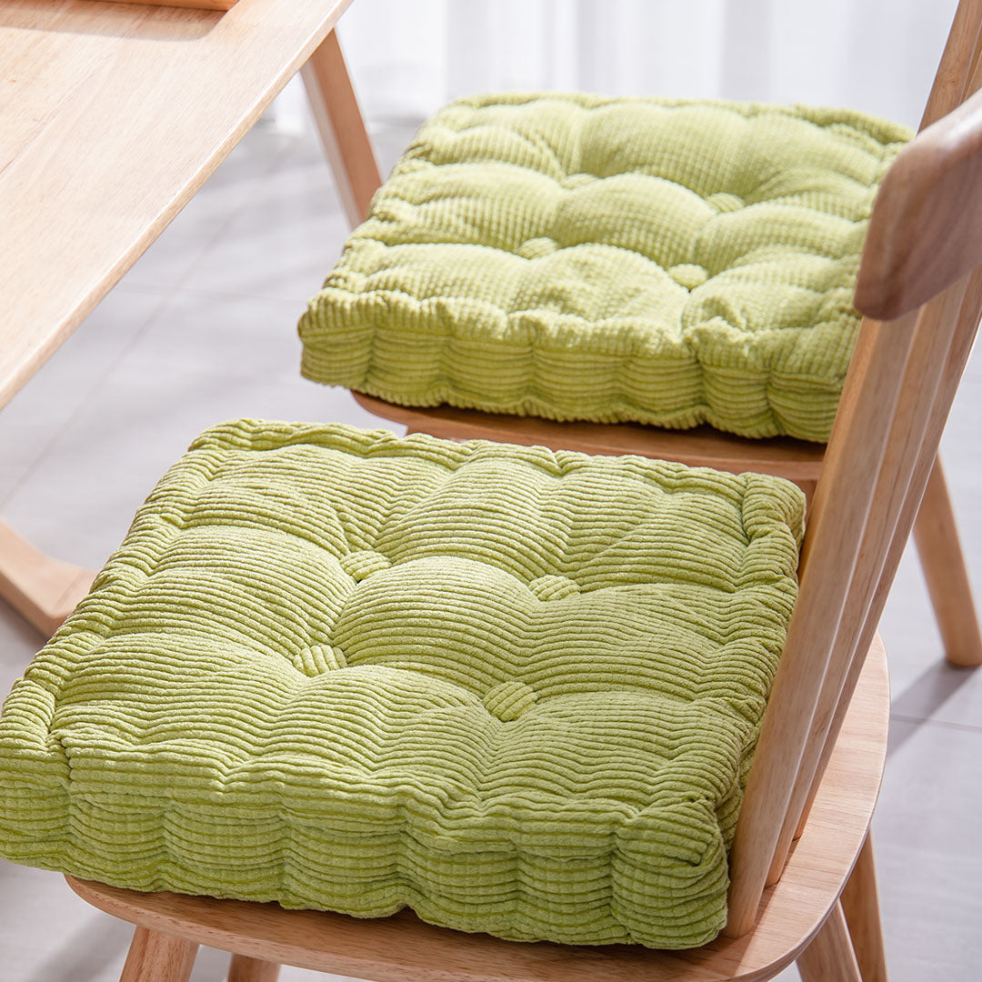 SOGA 2X Green Square Cushion Soft Leaning Plush Backrest Throw Seat Pillow Home Office Sofa Decor - Cafe Supply